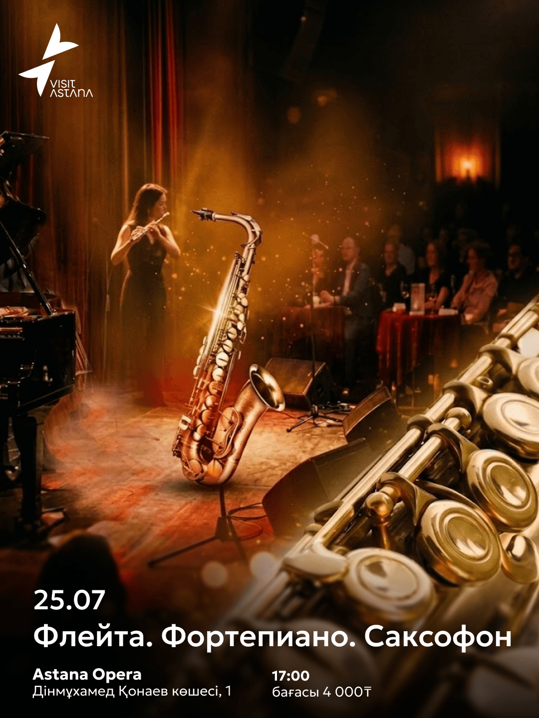 Flute. Piano. Saxophone